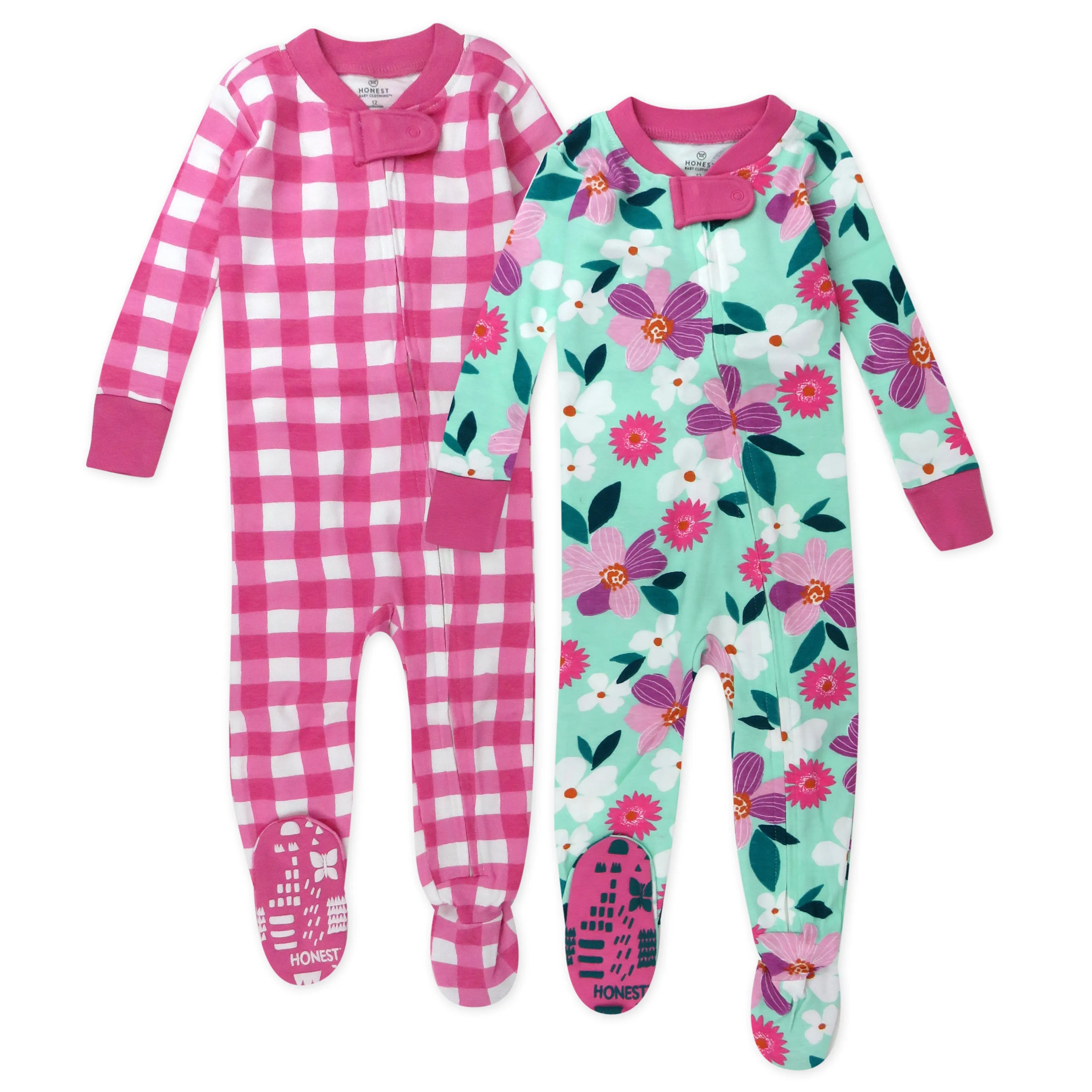 2-Pack Organic Cotton Snug-Fit Footed Pajama