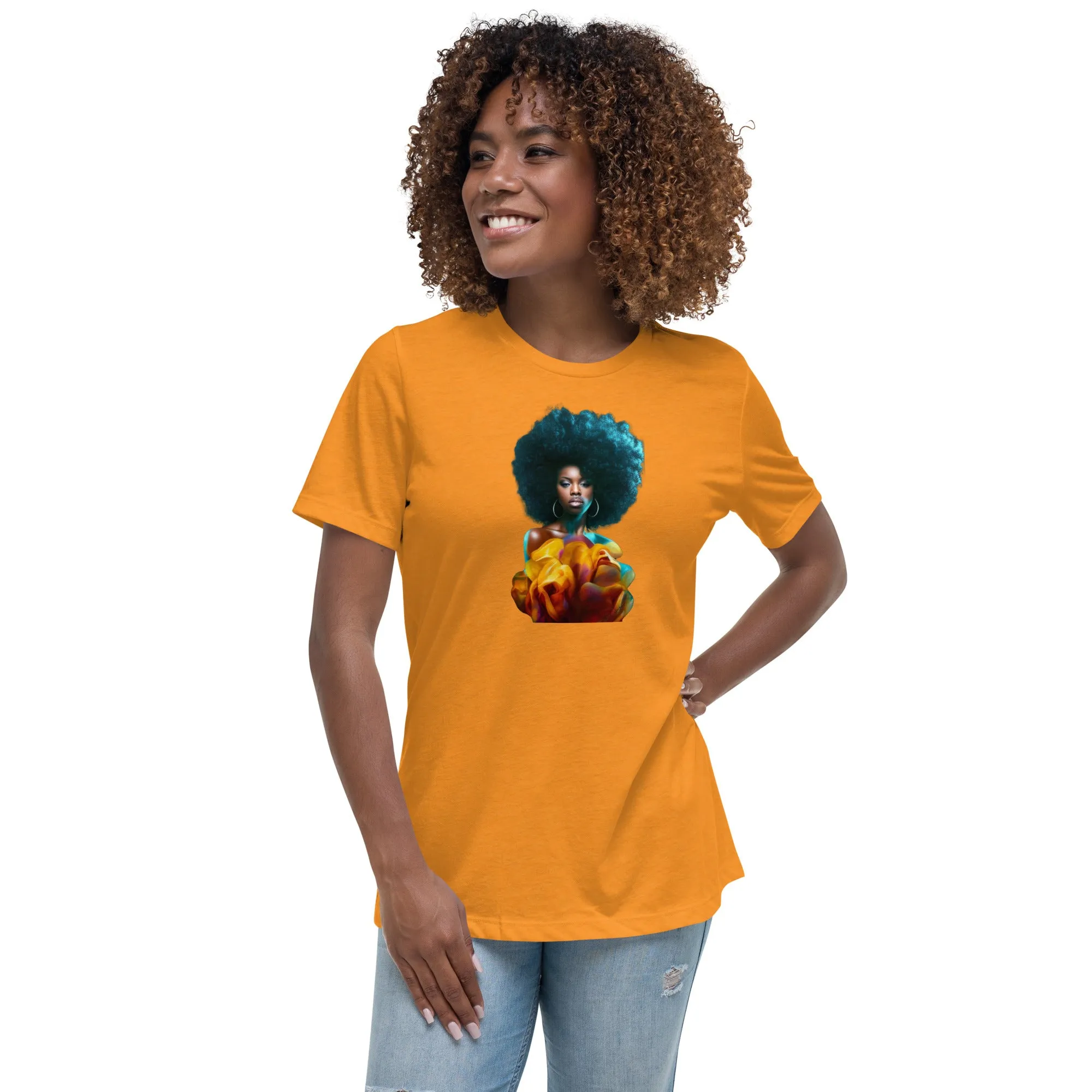 Afro Women's Relaxed T-Shirt