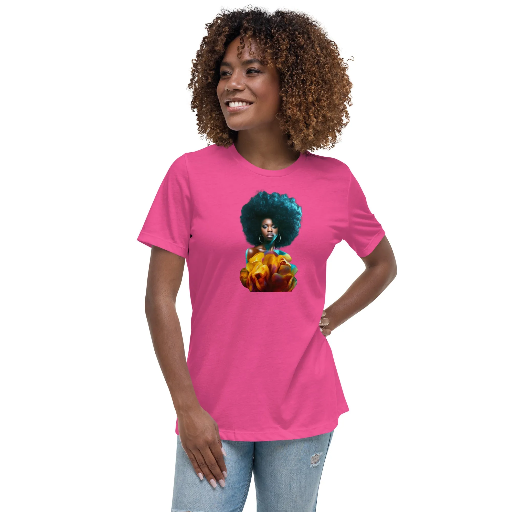 Afro Women's Relaxed T-Shirt