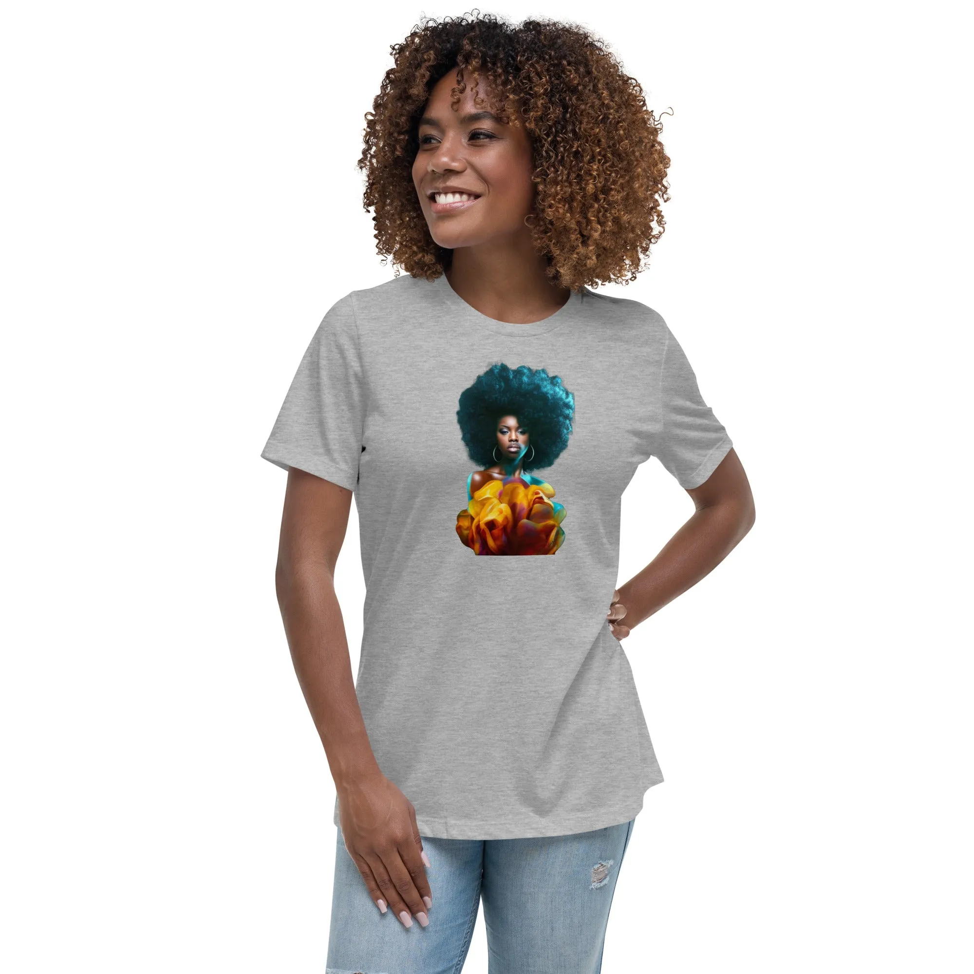 Afro Women's Relaxed T-Shirt