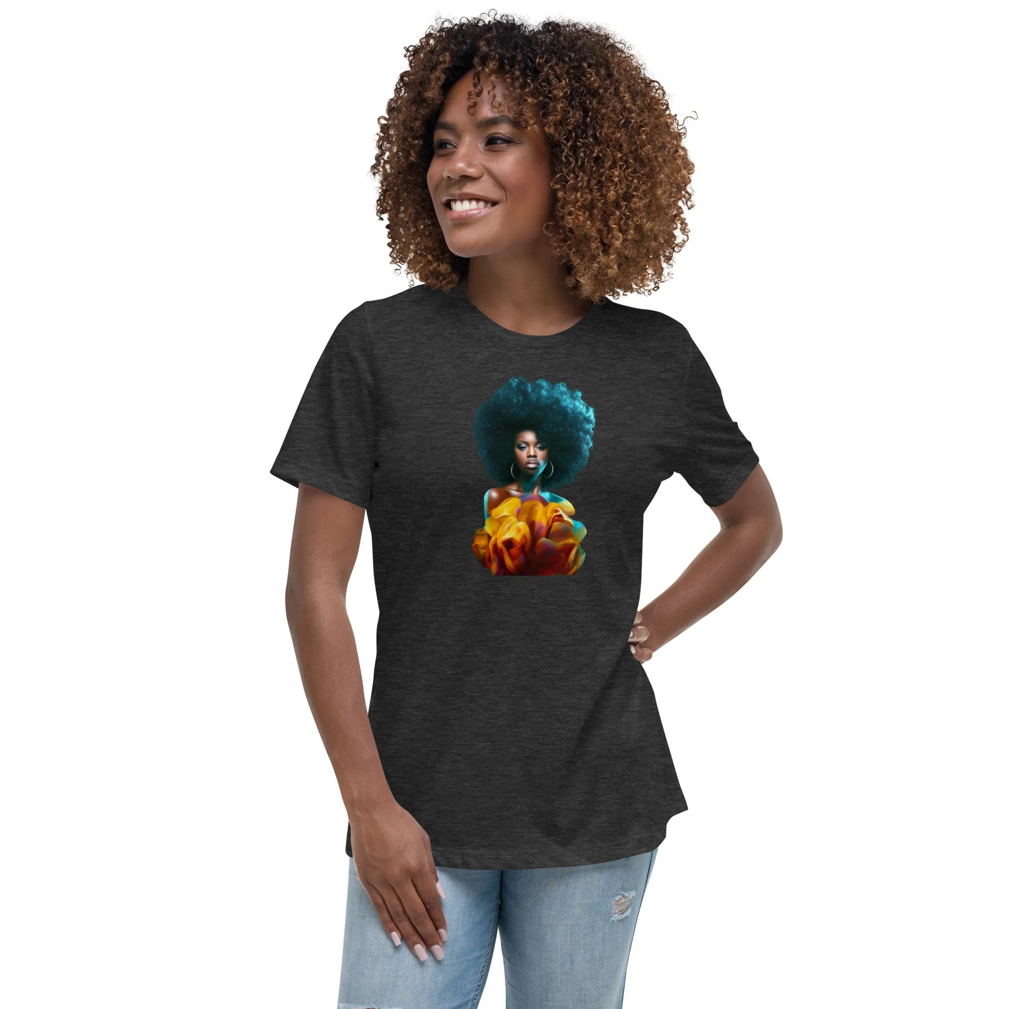 Afro Women's Relaxed T-Shirt