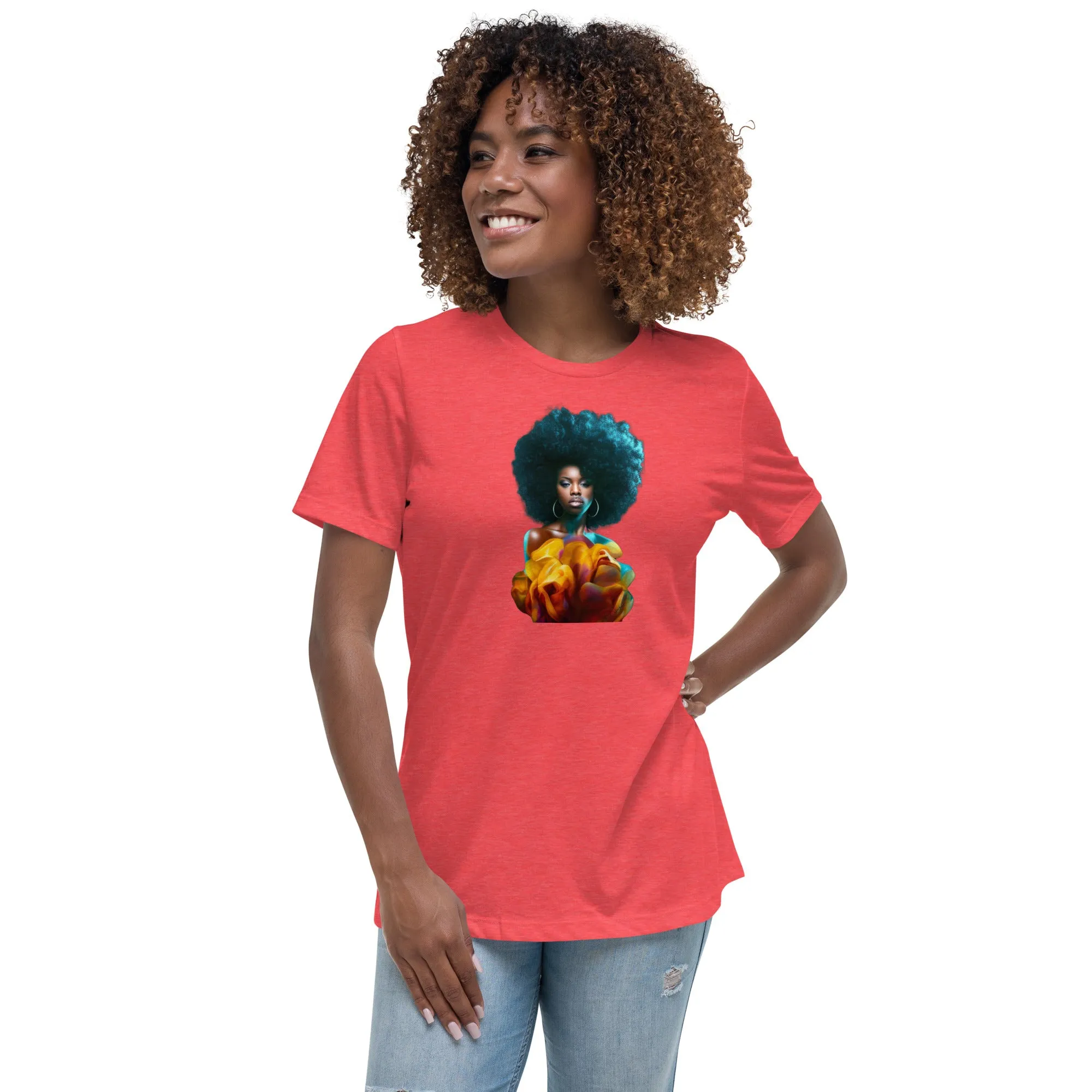 Afro Women's Relaxed T-Shirt