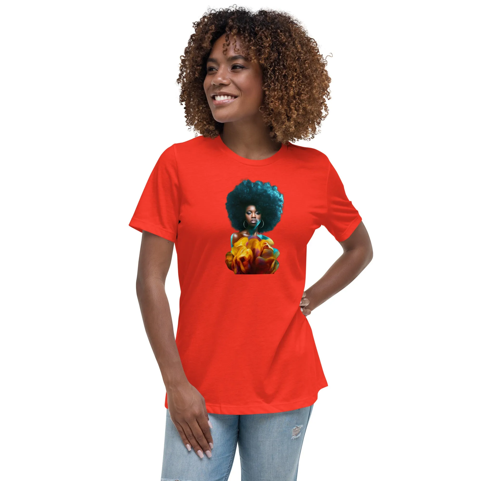 Afro Women's Relaxed T-Shirt