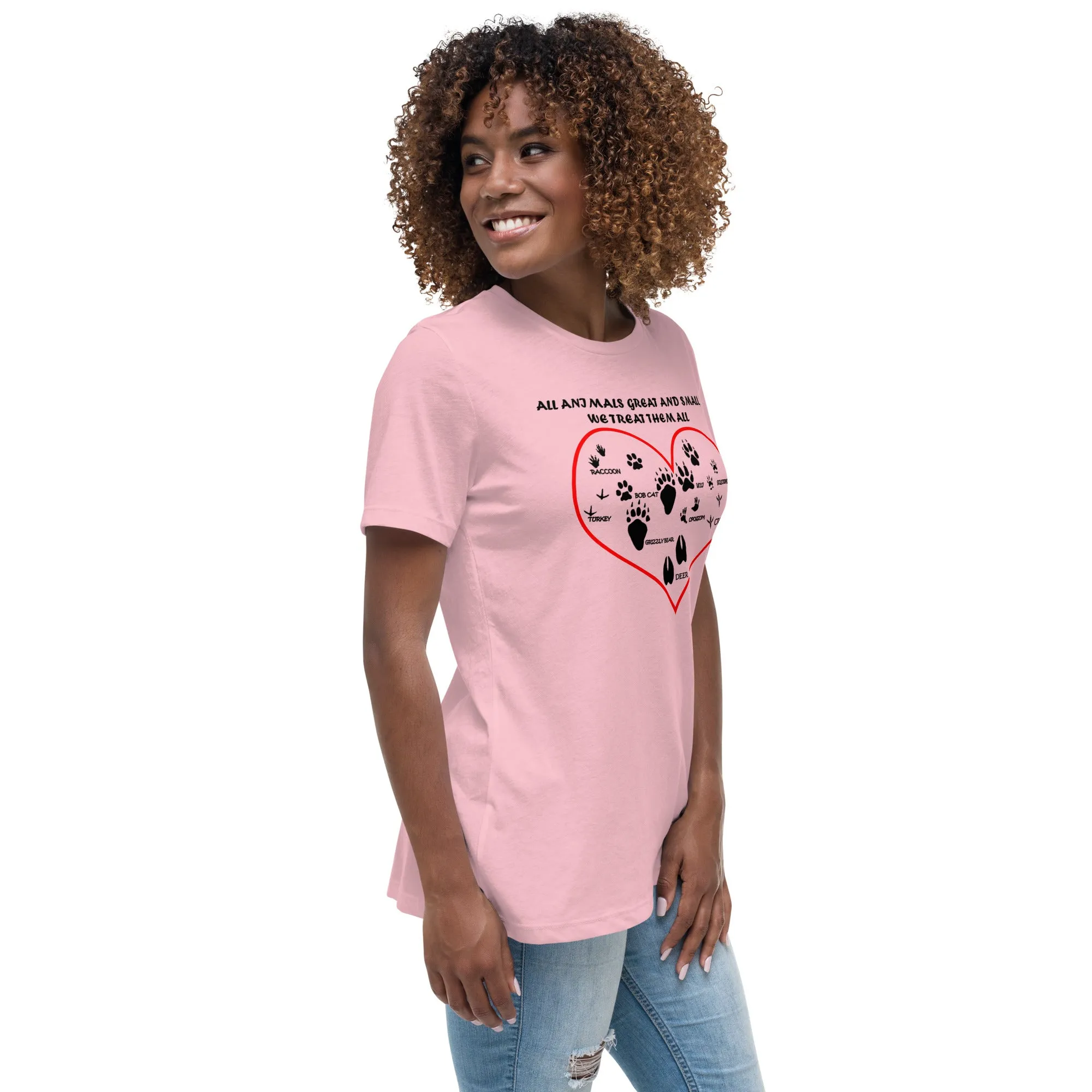 All animals great and small, we treat them all Women's Relaxed T-Shirt