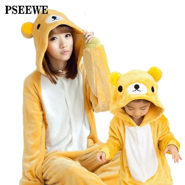 Animal Onesie Women Pajamas Stitch Unicorn Pajamas Onesie Adult Pajama Sets Cartoon Winter Flannel Warm Pyjamas Women