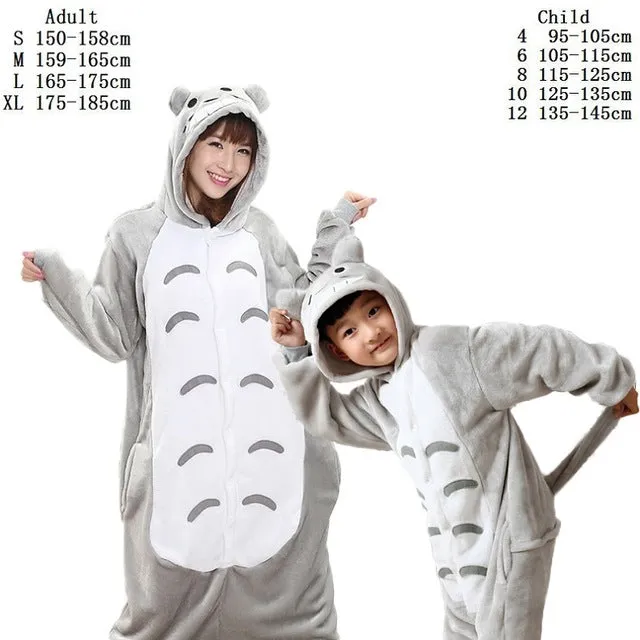 Animal Onesie Women Pajamas Stitch Unicorn Pajamas Onesie Adult Pajama Sets Cartoon Winter Flannel Warm Pyjamas Women