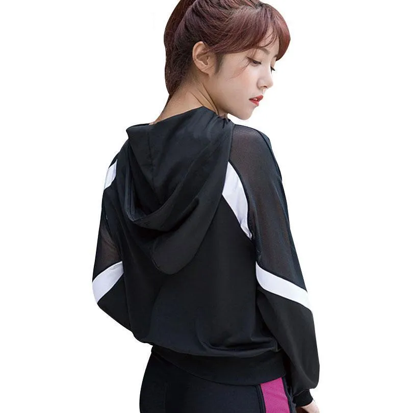 Breathable Sport Jacket with Sleeve Patchwork