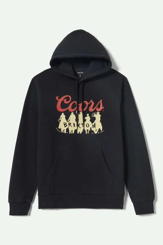 Brixton Coors Bandit Hoodie - BLACK