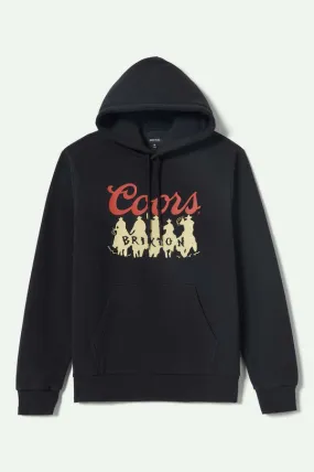 Brixton Coors Bandit Hoodie - BLACK