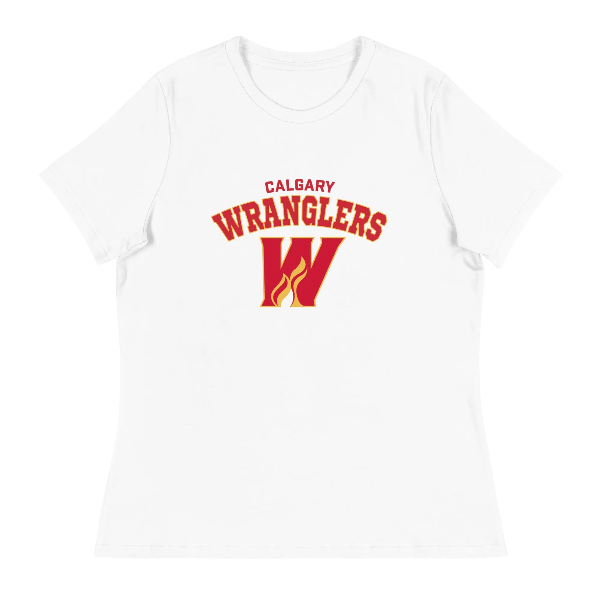 Calgary Wranglers Women's Arch Relaxed T-Shirt