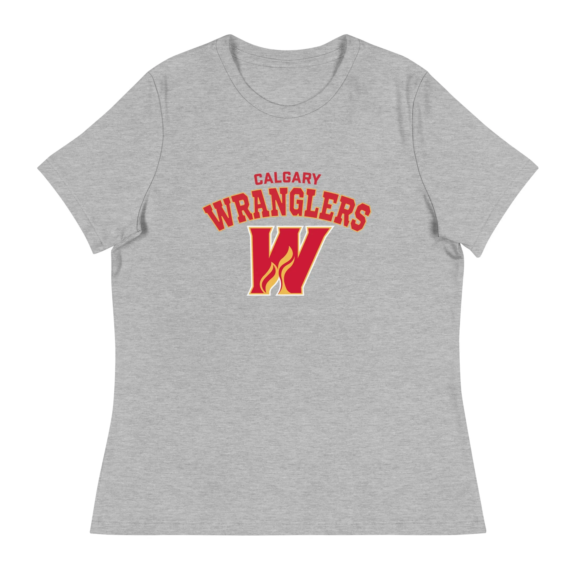 Calgary Wranglers Women's Arch Relaxed T-Shirt