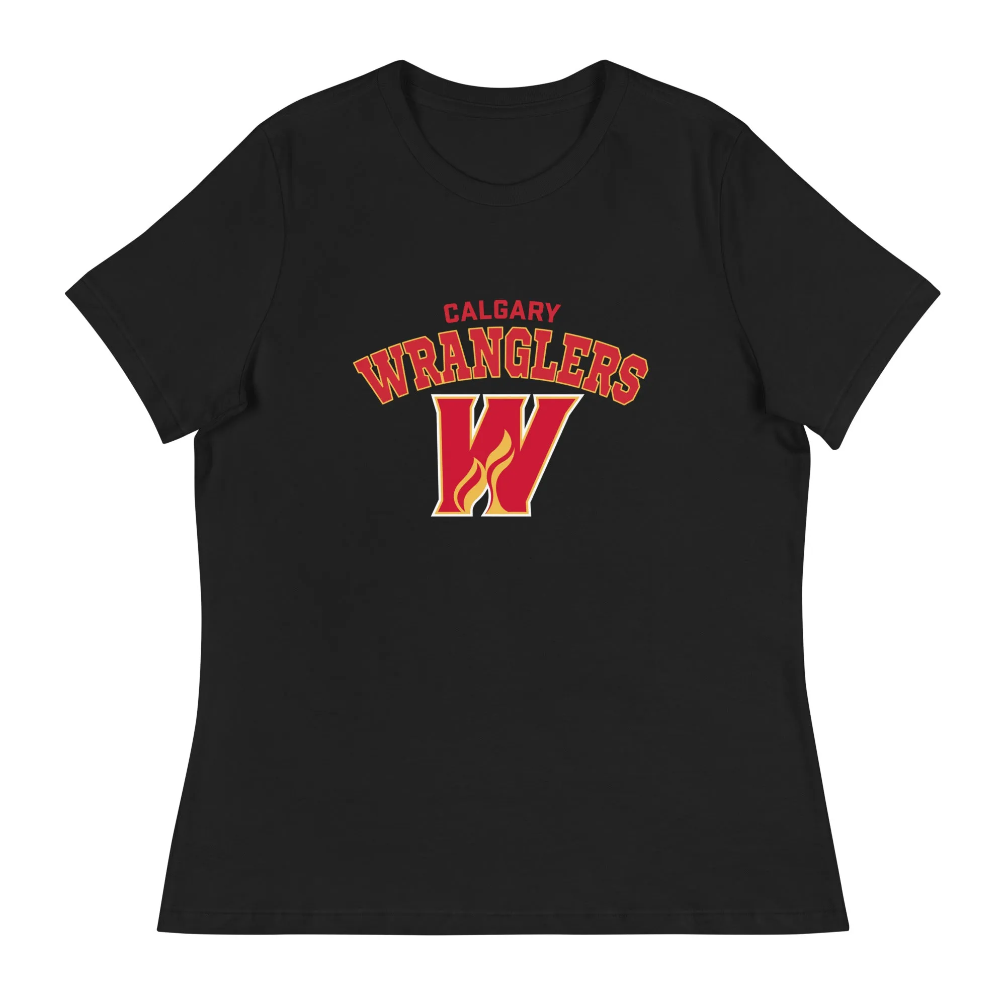 Calgary Wranglers Women's Arch Relaxed T-Shirt