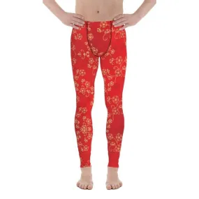 Chinese Inspired Pattern Men's Leggings