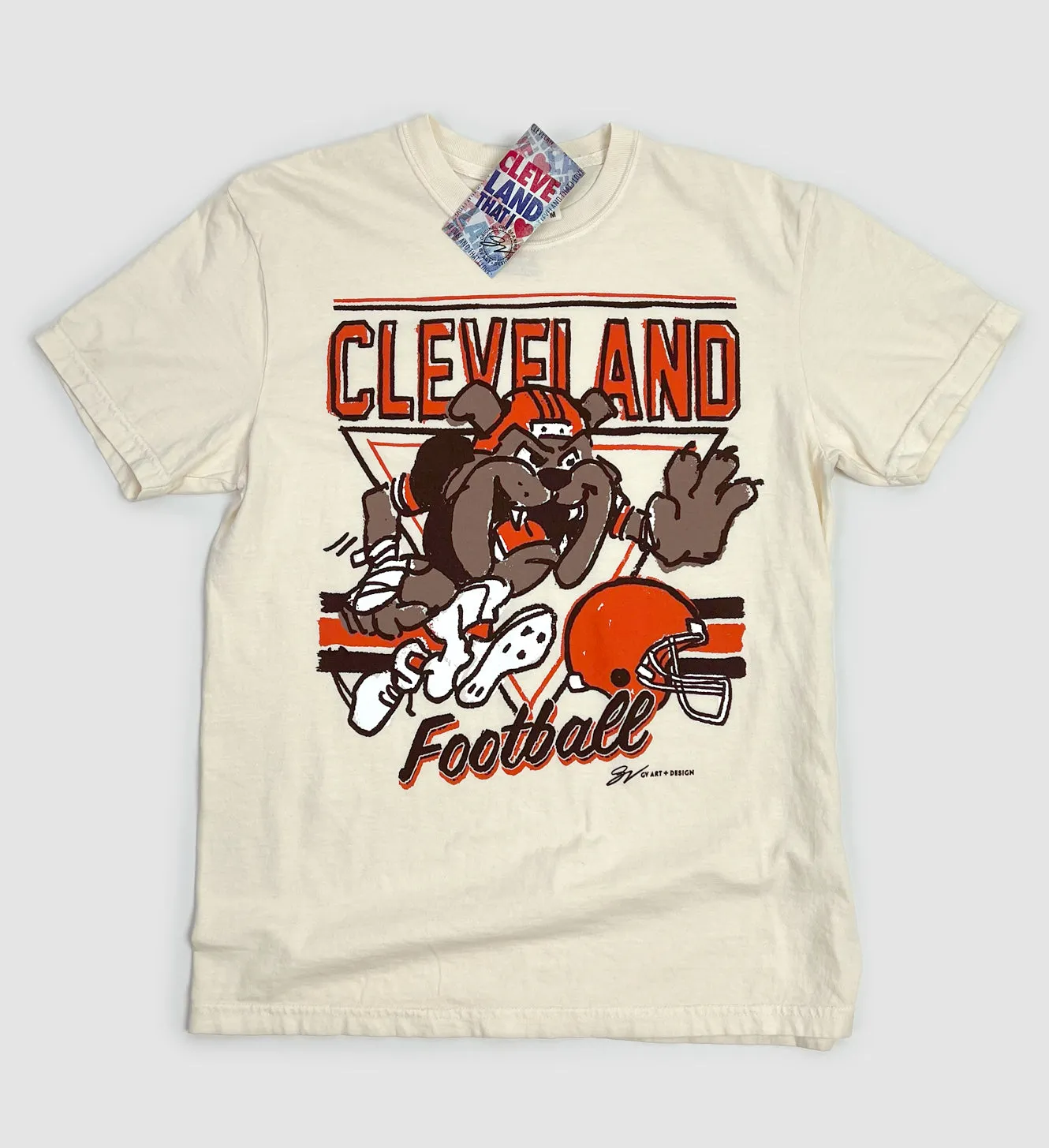 Cleveland Football Cartoon Dawg T Shirt