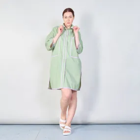 Contrast trim oversized shirtdress wholesale