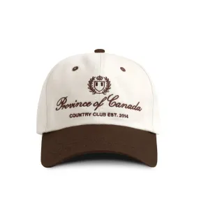 Country Club Baseball Hat Natural Brown