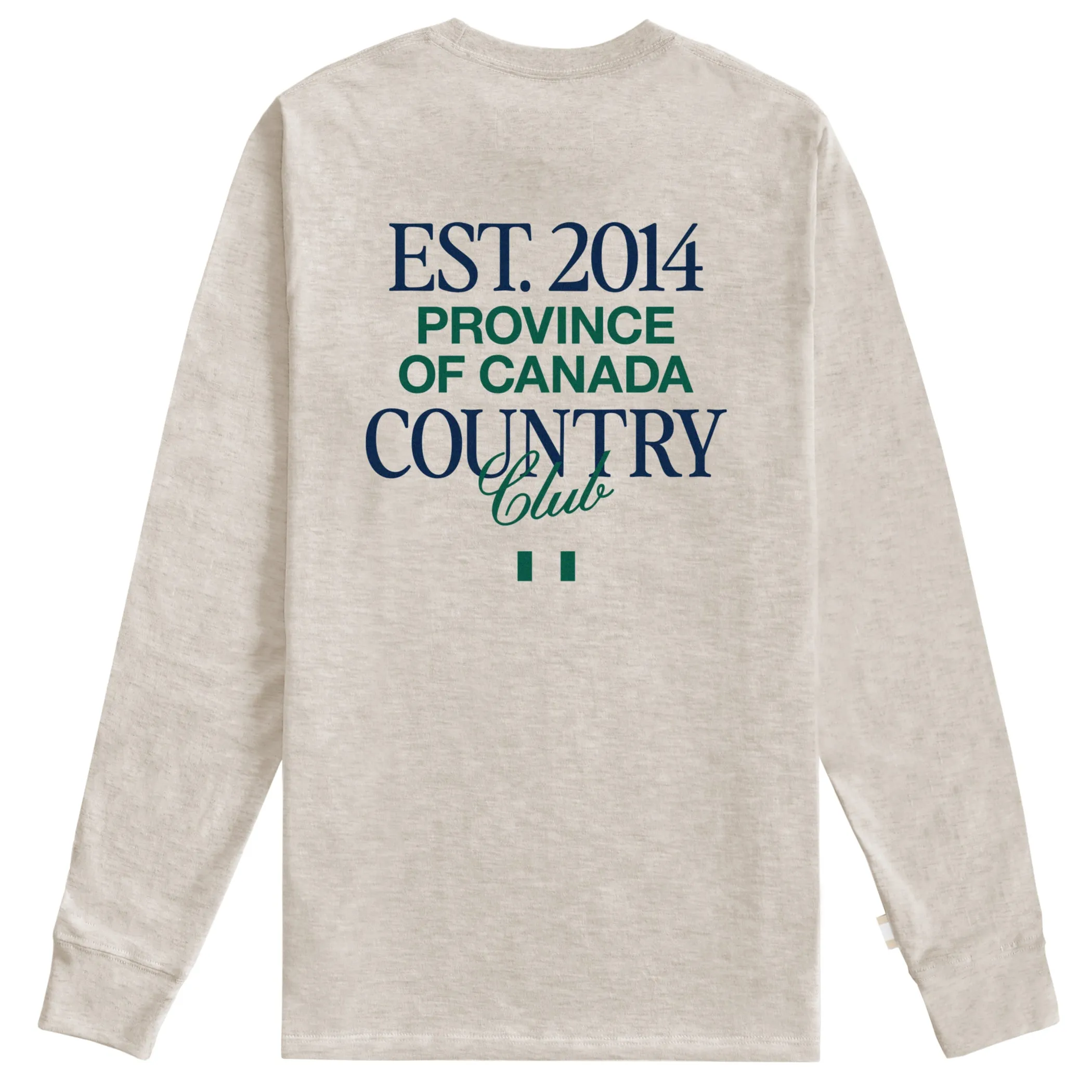 Country Club Long Sleeve Tee Oatmeal - Unisex