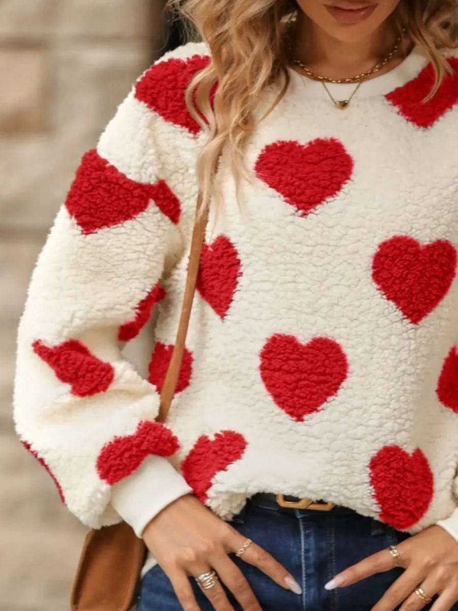 Cupid's Arrow Heart Crewneck Sweatshirt: