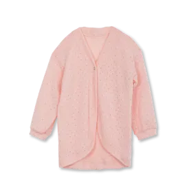 DINA GIRLS' LOUNGEWEAR CARDIGAN IN PINK