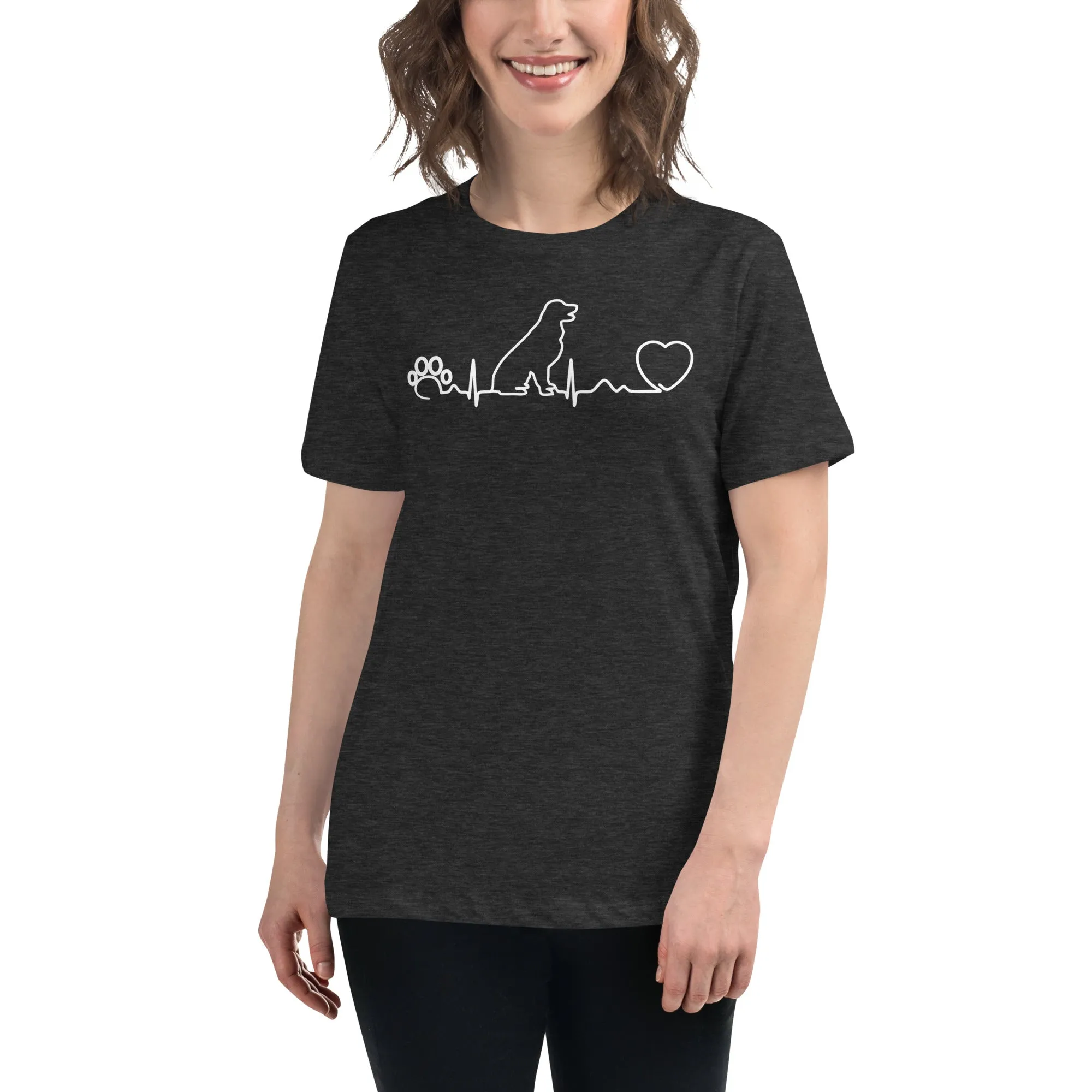 Dog heartbeat Women's Relaxed T-Shirt