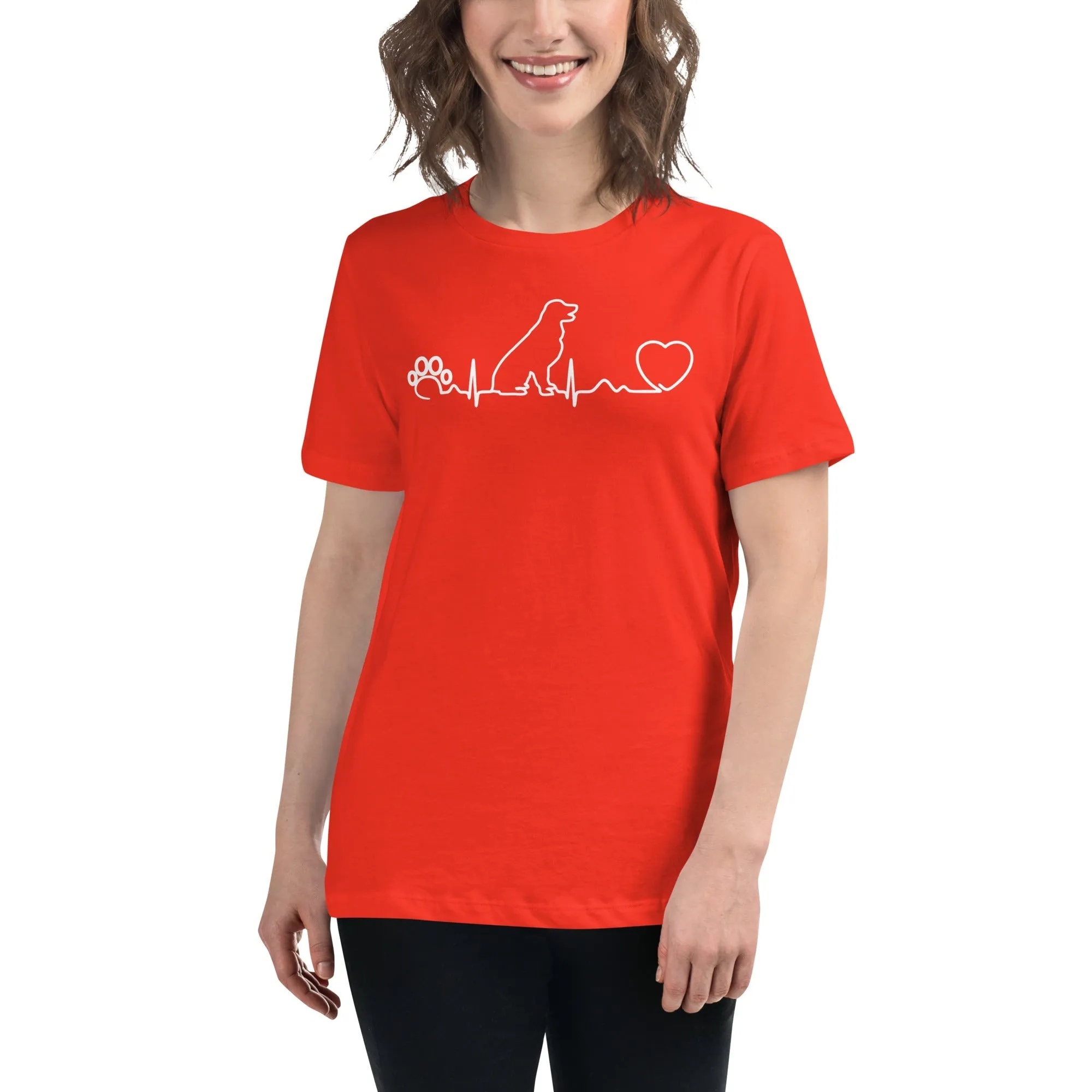 Dog heartbeat Women's Relaxed T-Shirt