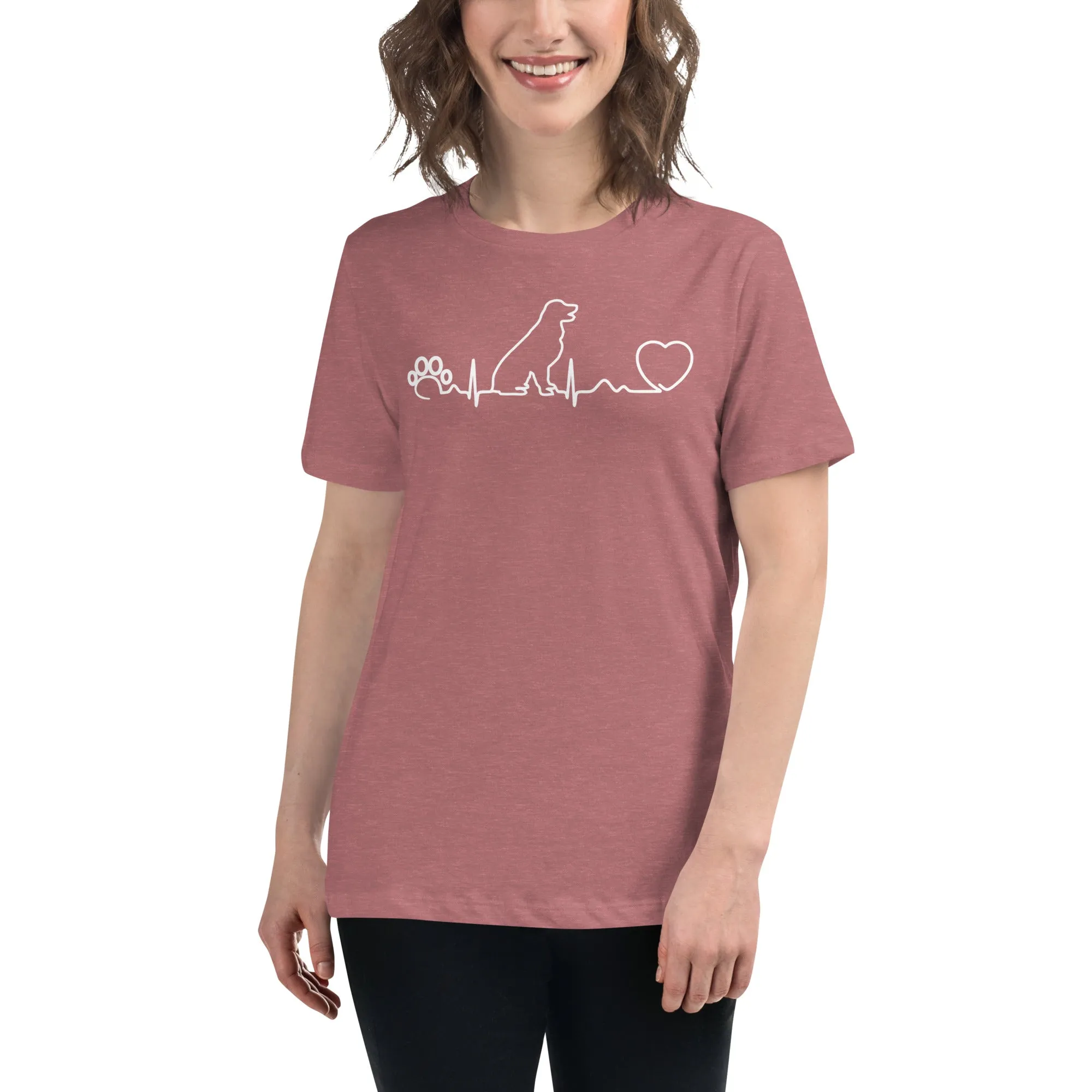 Dog heartbeat Women's Relaxed T-Shirt