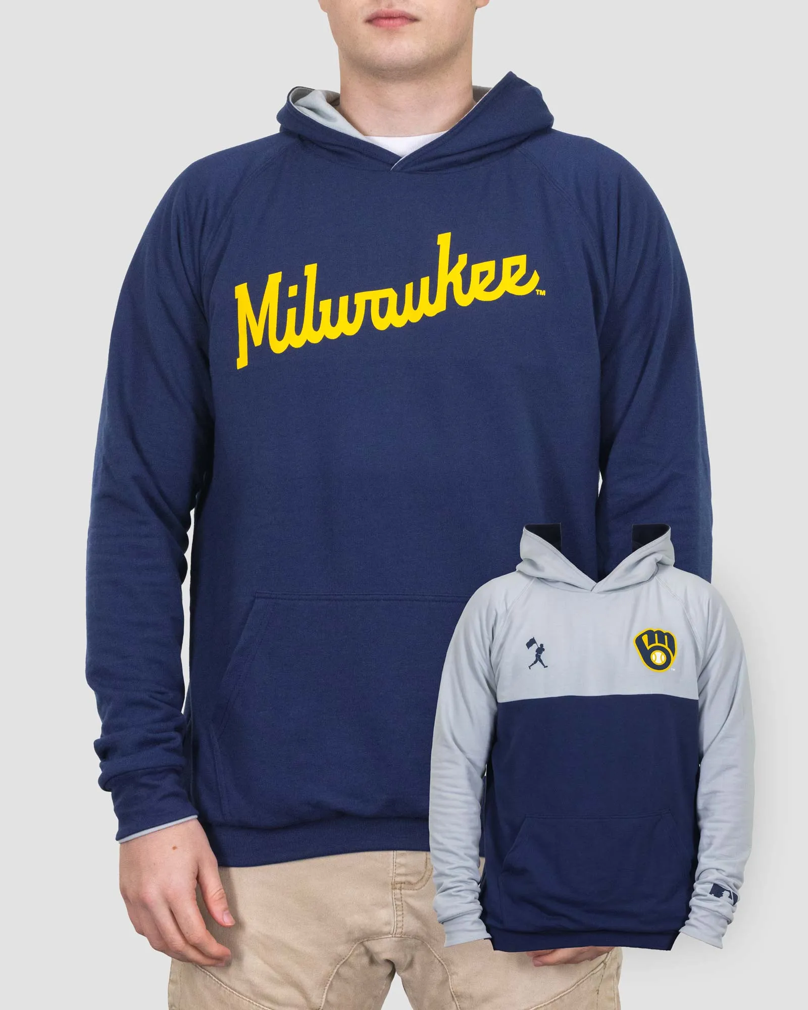 Double Play Reversible Hoodie - Milwaukee Brewers