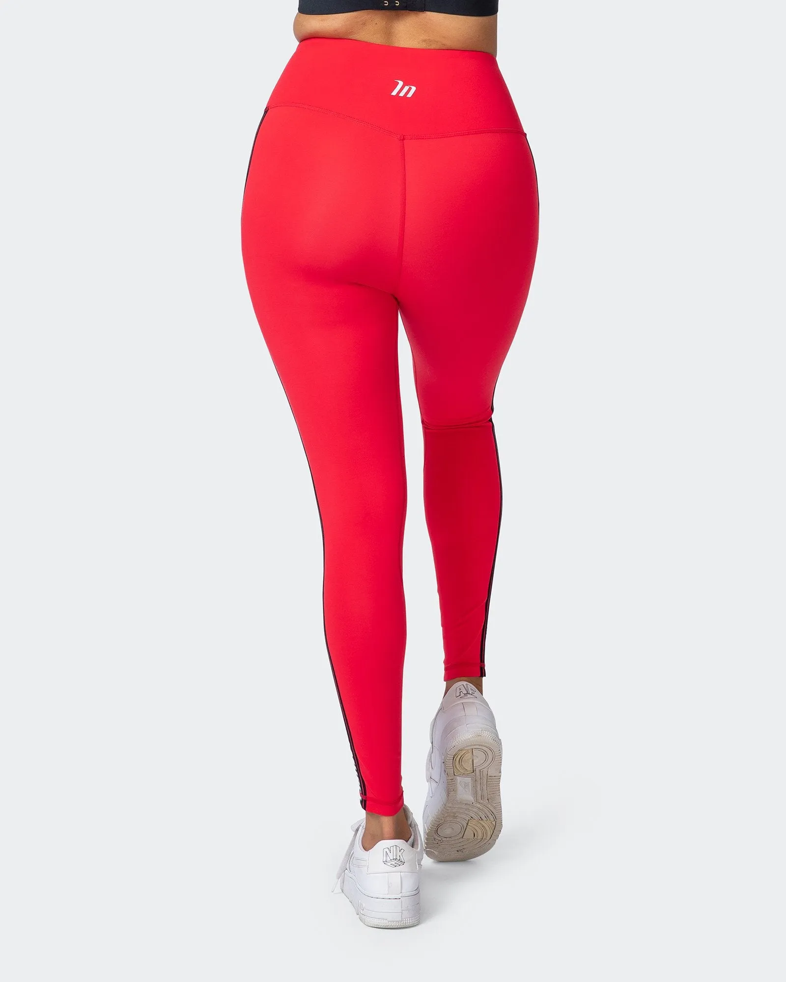 Dynamic Ankle Length Leggings - Hot Red