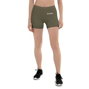 ELEVATED ESSENTIALS, SLIM AND SCULPT SHORTS ARMY GREEN