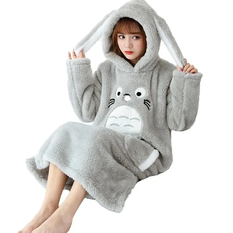 Fuzzy Chinchilla Nightgown