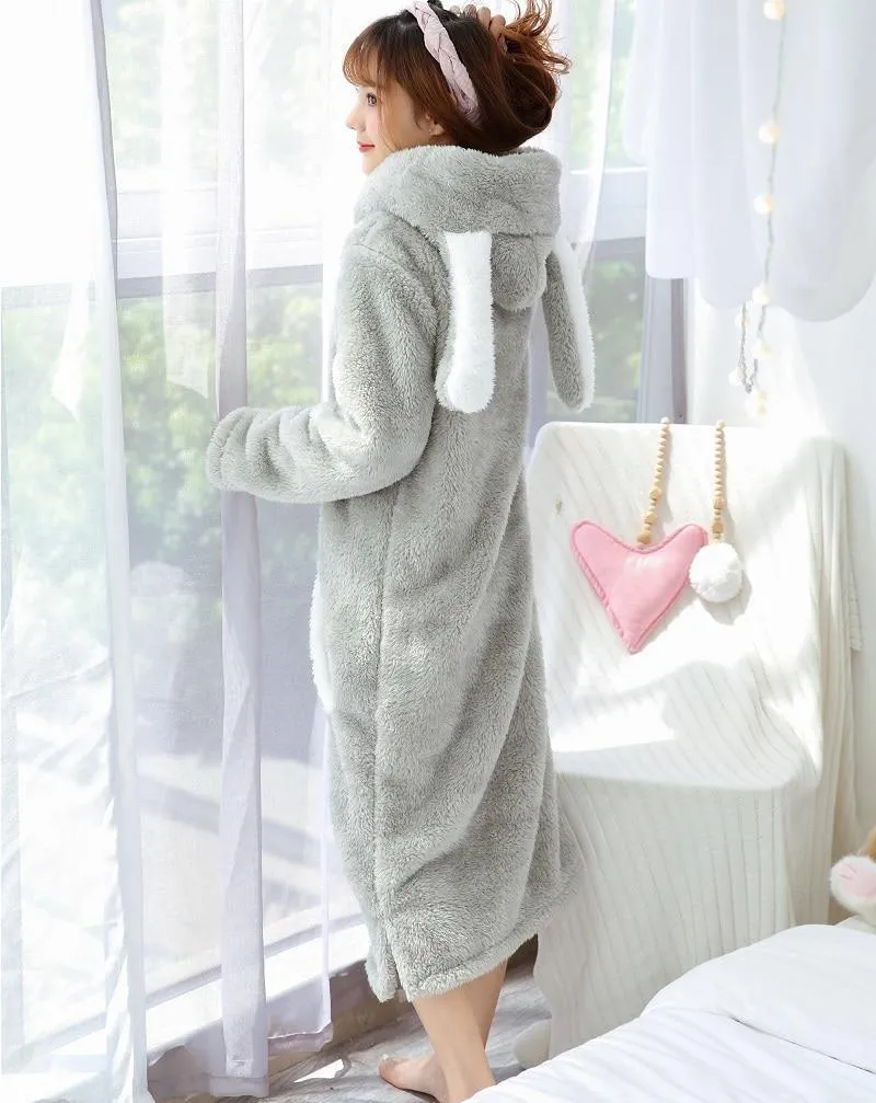 Fuzzy Chinchilla Nightgown