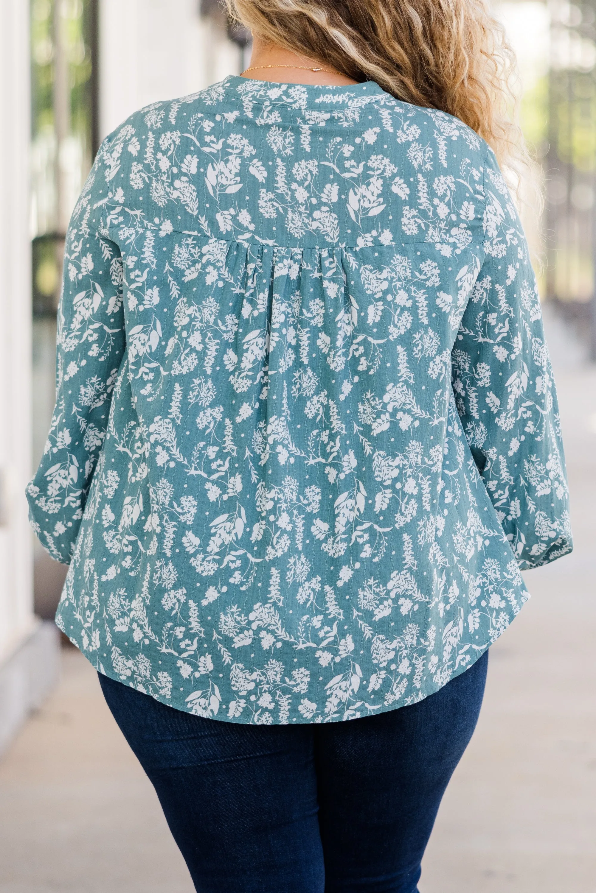 Graceful Blossom Top, Sage