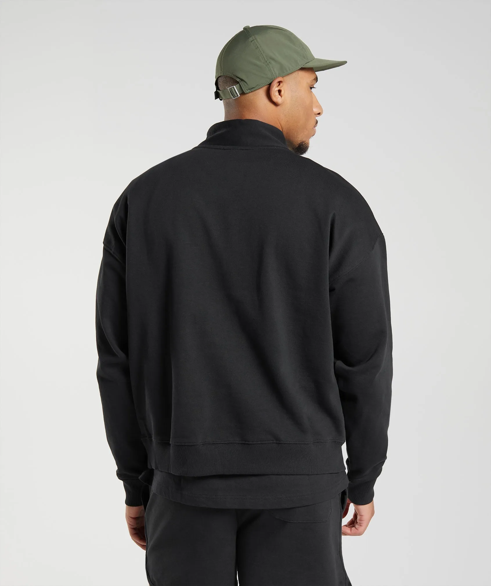 Gymshark Rest Day Sweats 1/4 Zip - Black