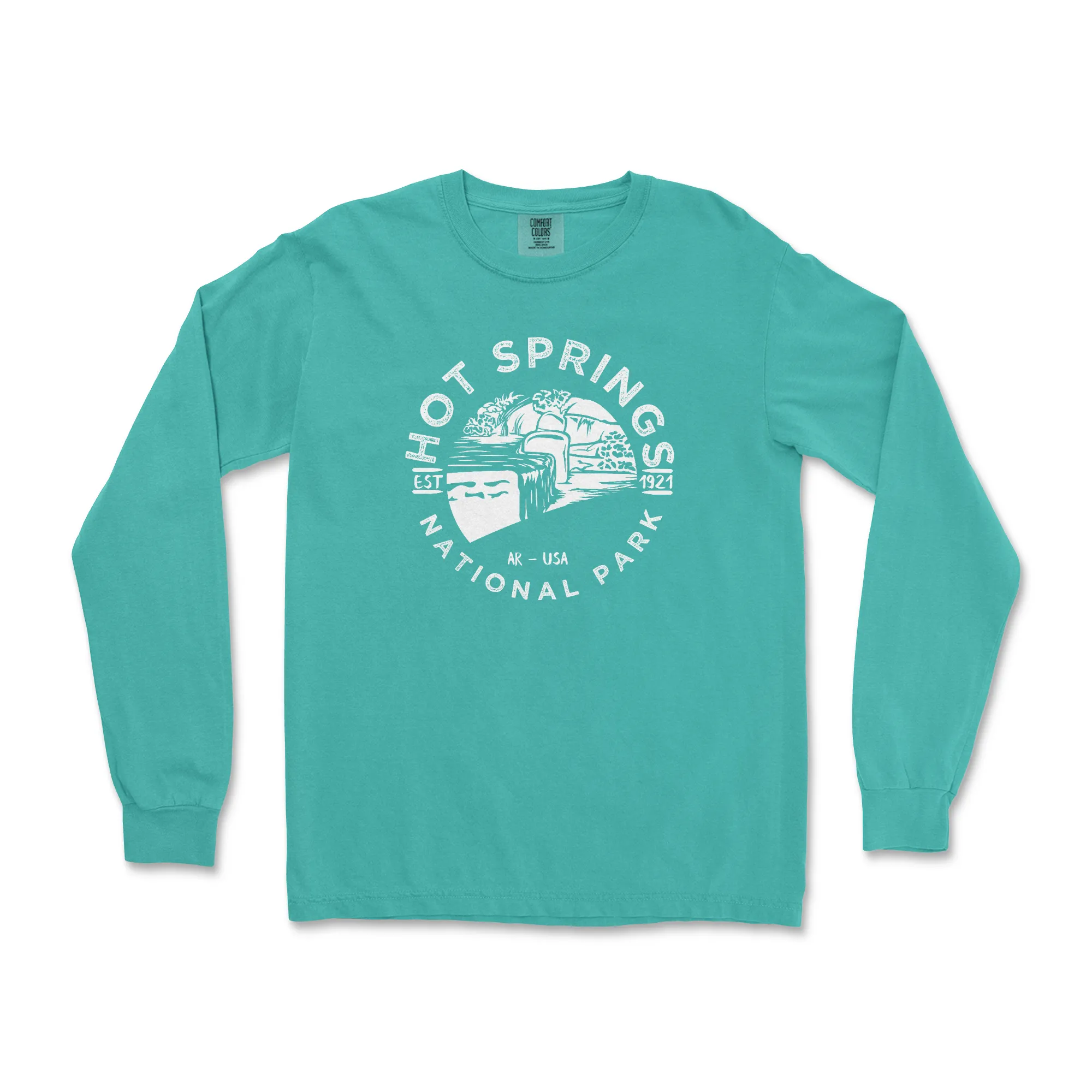 Hot Springs National Park Comfort Colors Long Sleeve T Shirt