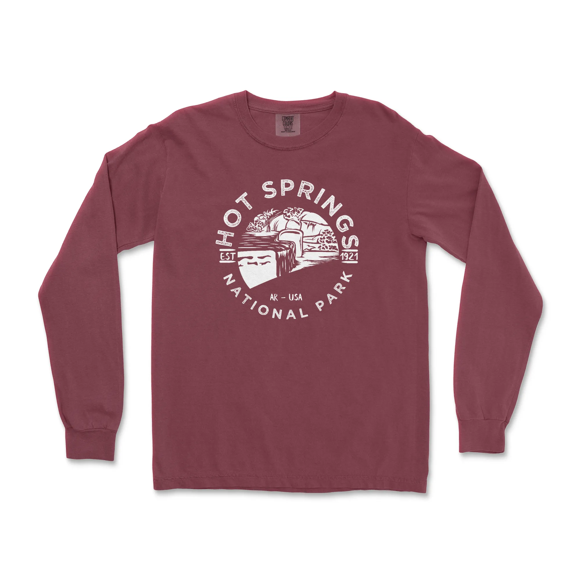 Hot Springs National Park Comfort Colors Long Sleeve T Shirt