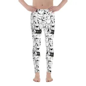 Kitty Pattern Men's Leggings