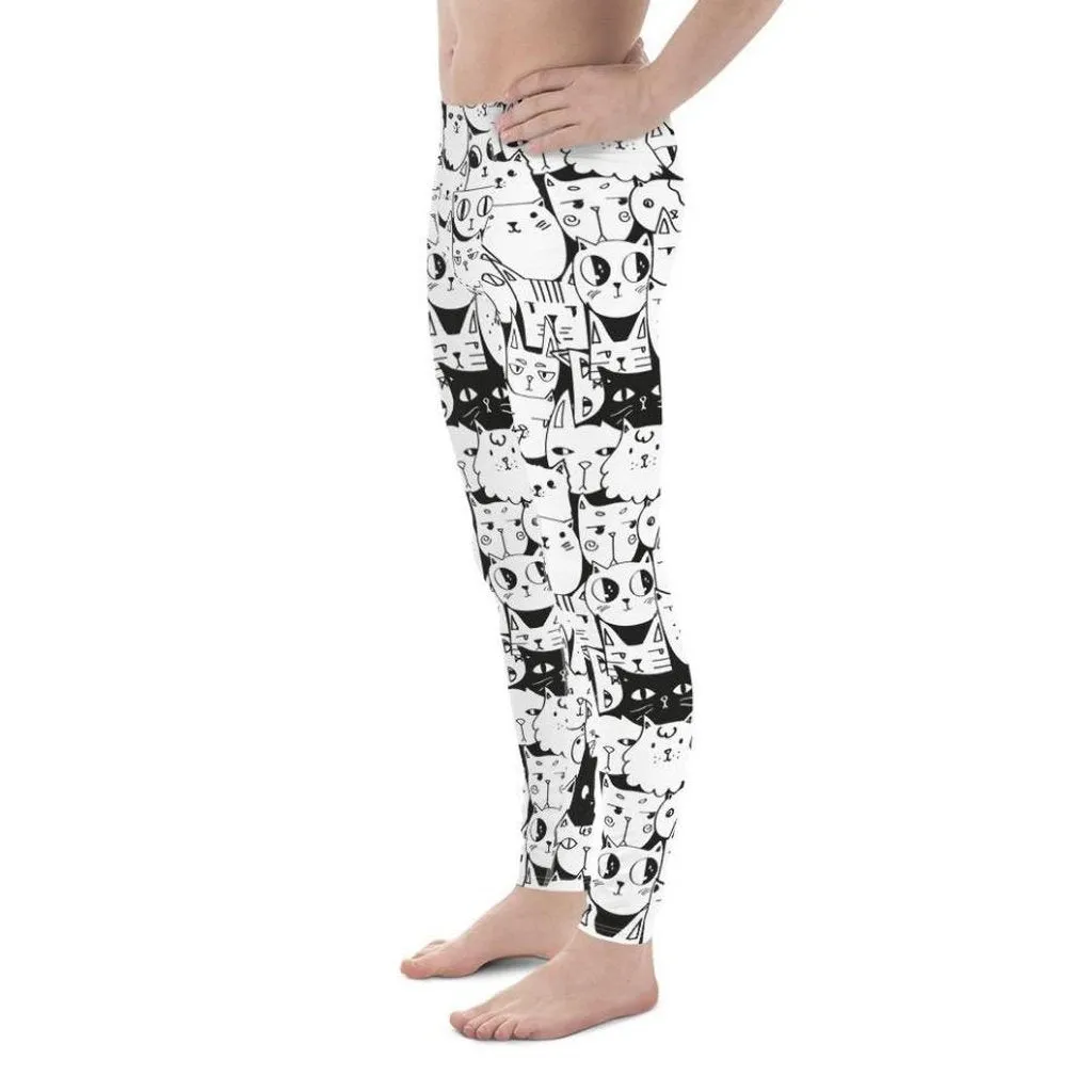 Kitty Pattern Men's Leggings