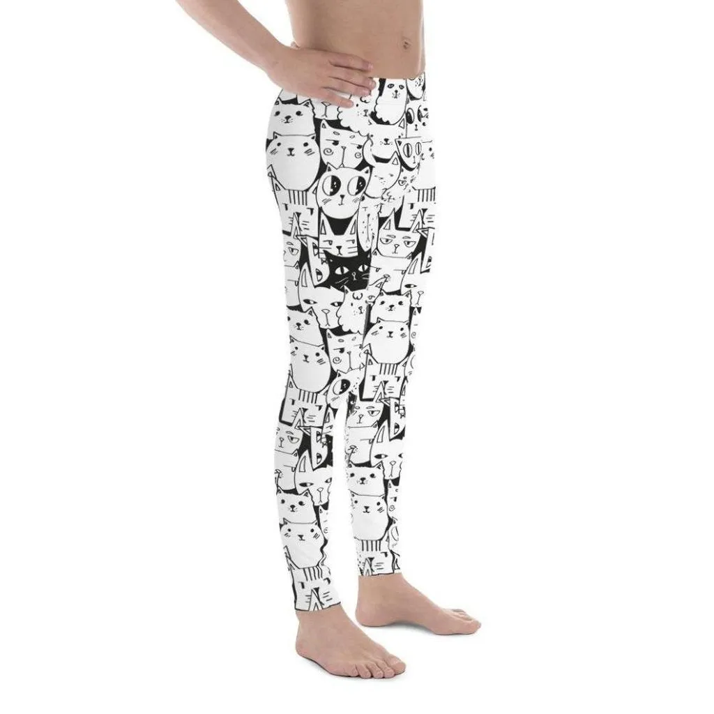 Kitty Pattern Men's Leggings