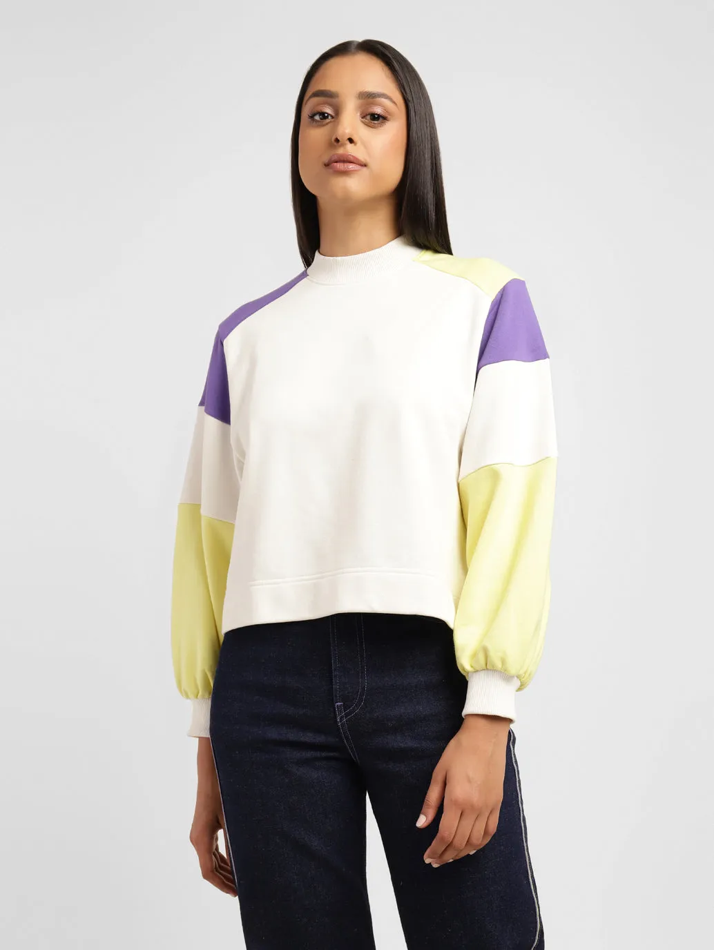 Levi's x Deepika Padukone Colorblock Crew Neck SweatShirt