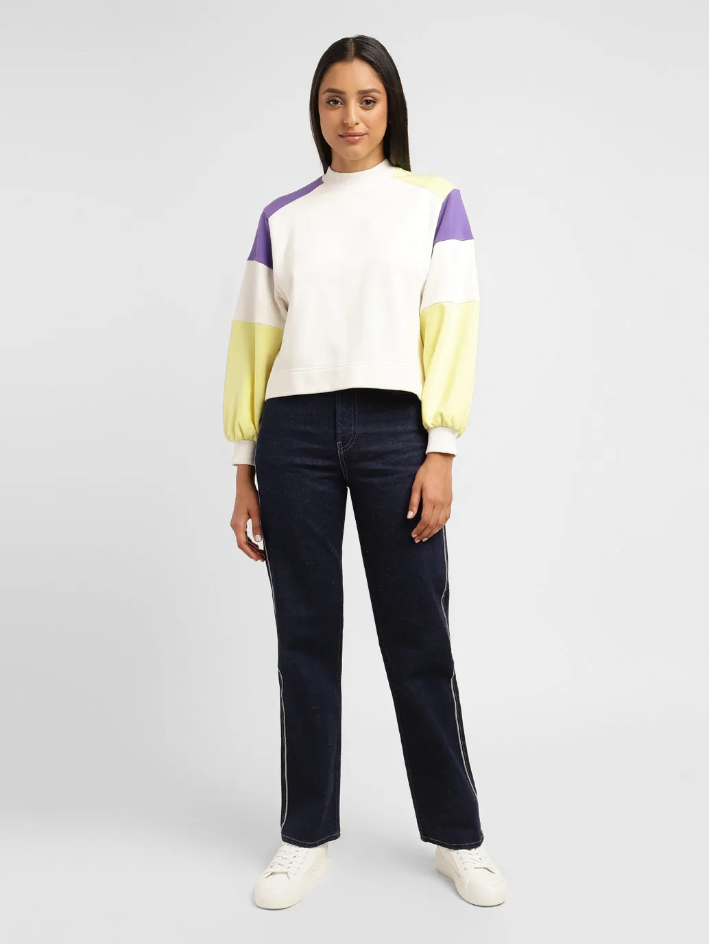 Levi's x Deepika Padukone Colorblock Crew Neck SweatShirt