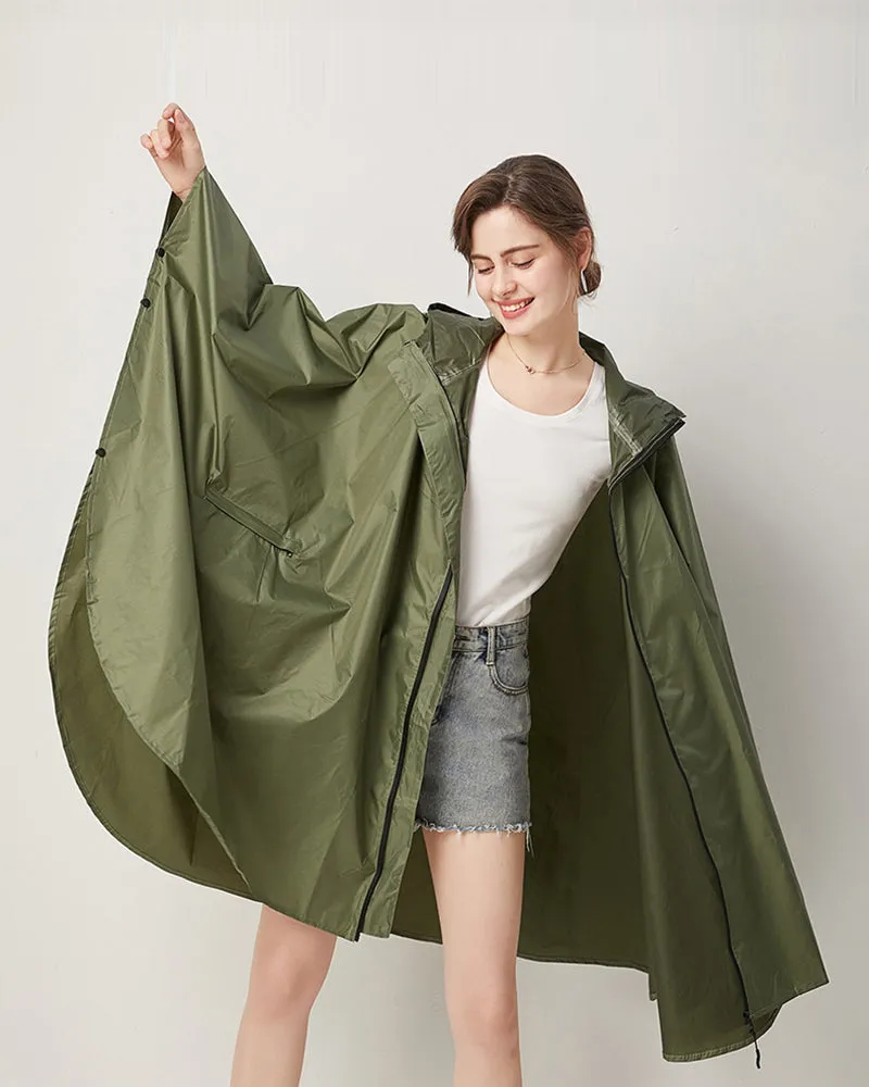 Lightweight Breathable Poncho Rain Coat