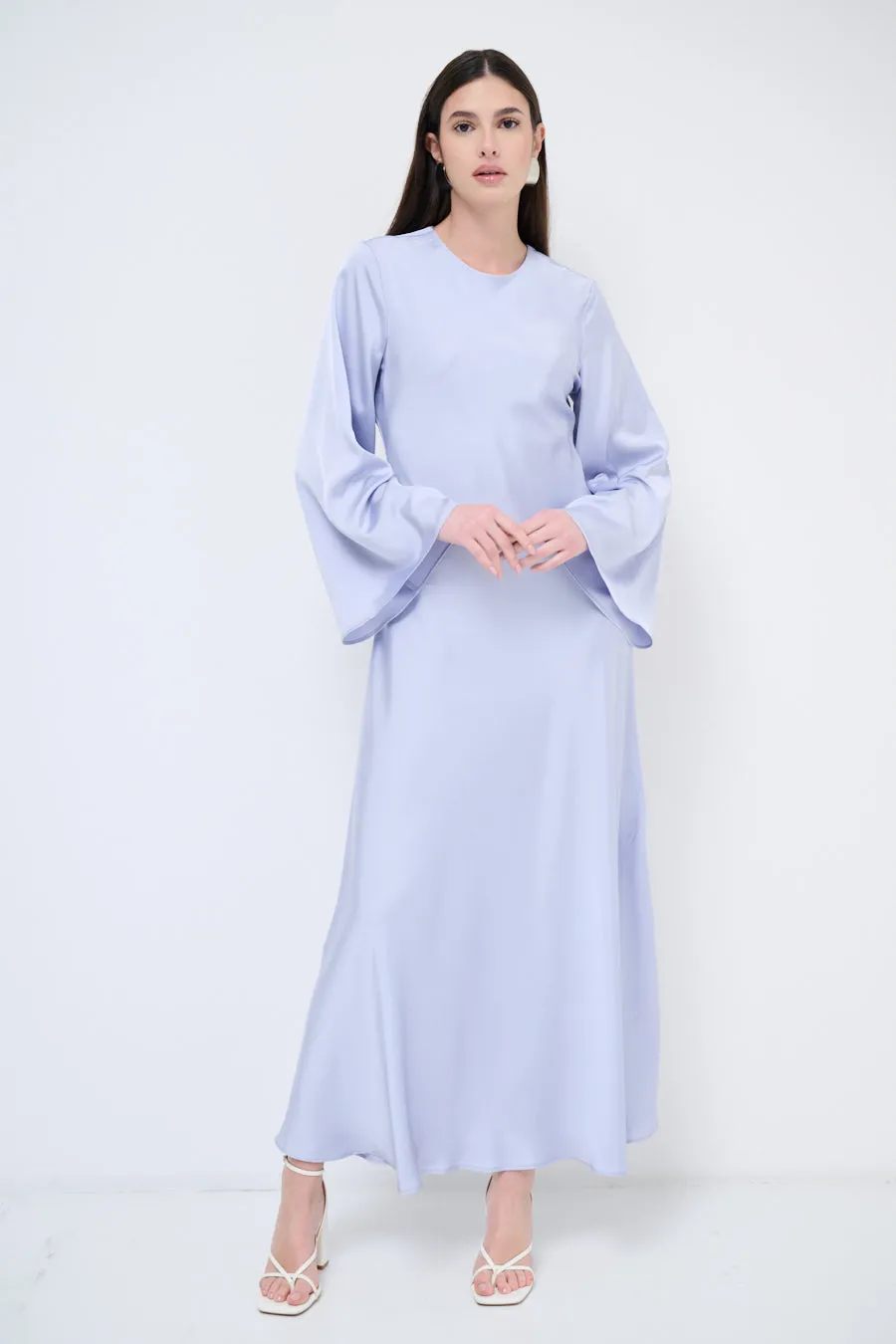 Long-sleeve flowy maxi dress wholesale