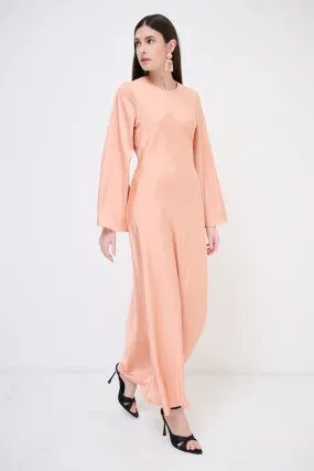 Long-sleeve flowy maxi dress wholesale