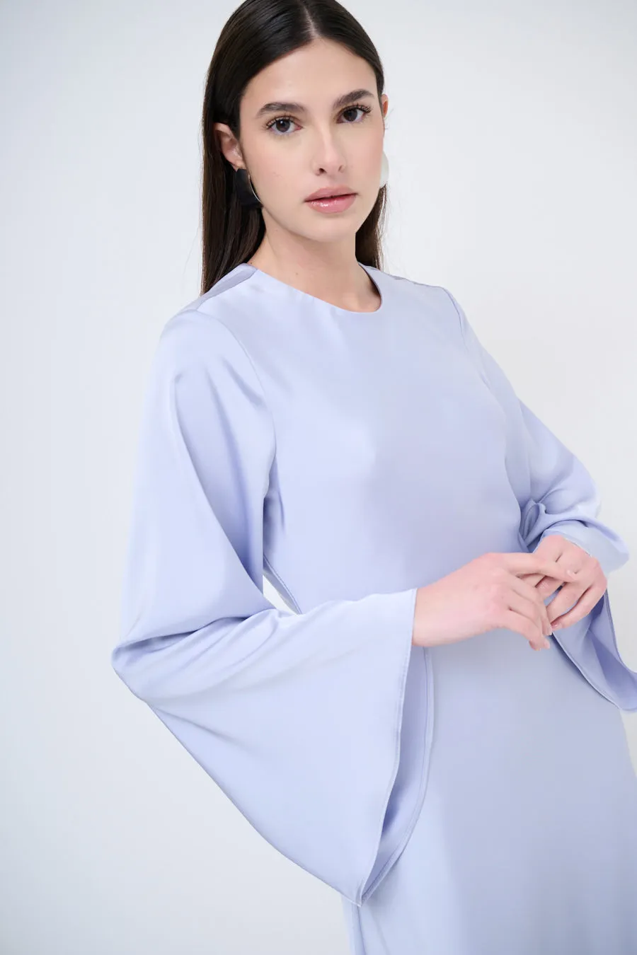 Long-sleeve flowy maxi dress wholesale