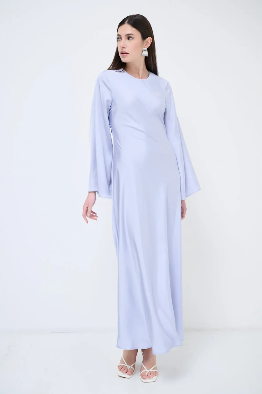 Long-sleeve flowy maxi dress wholesale