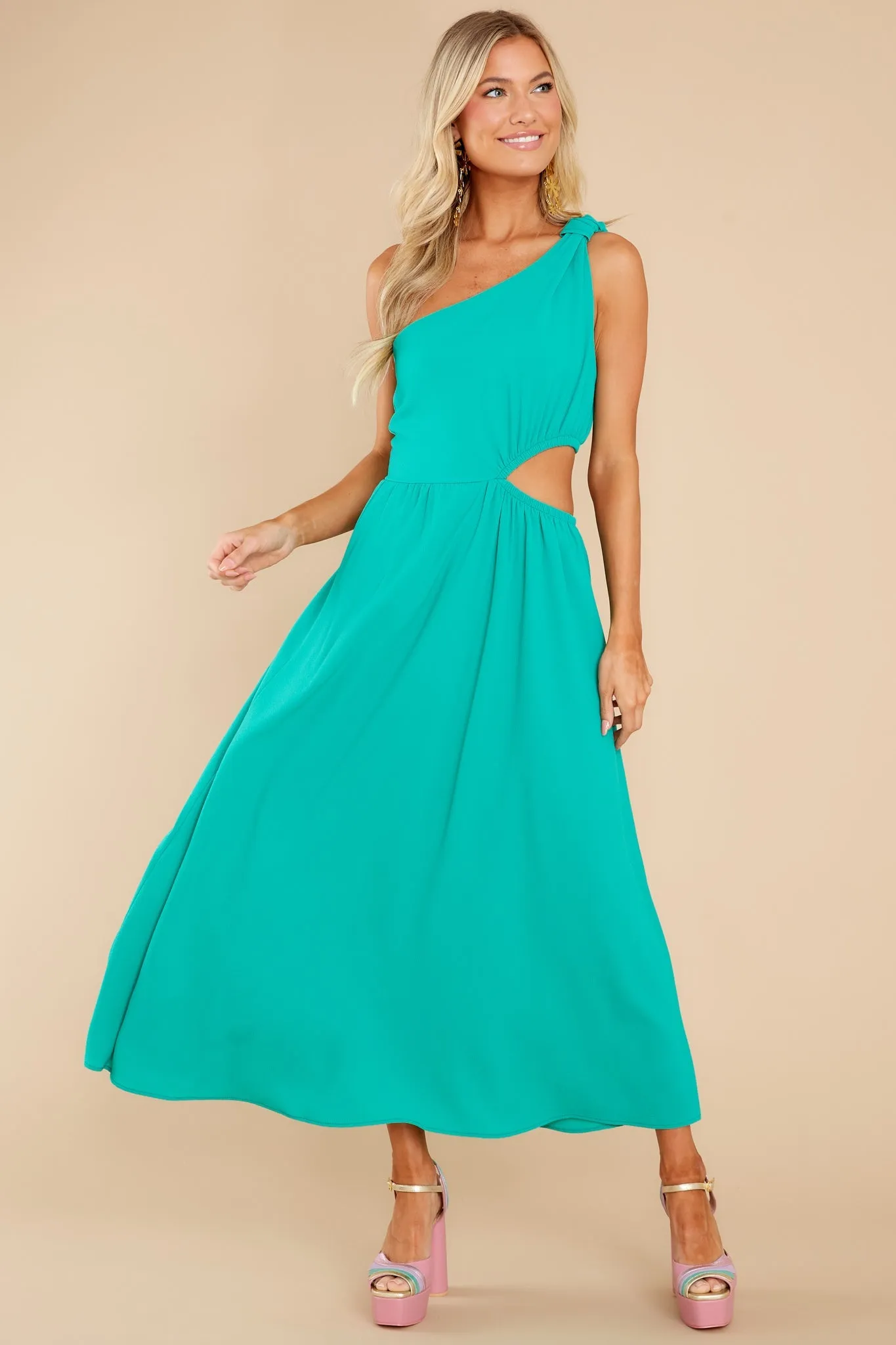 Lovely Dances Turquoise Maxi Dress