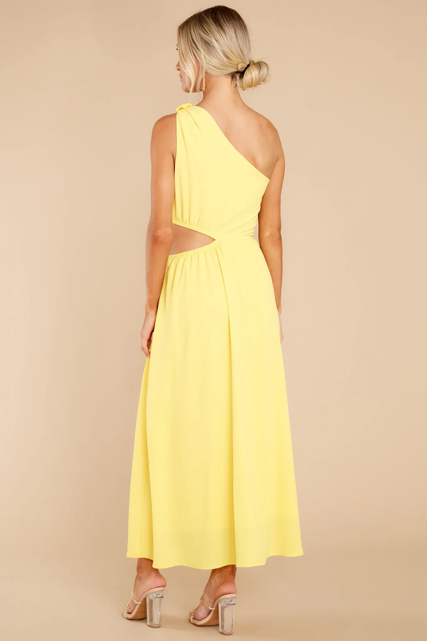 Lovely Dances Yellow Maxi Dress