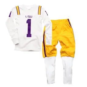 LSU Tigers Kids Football Pajama