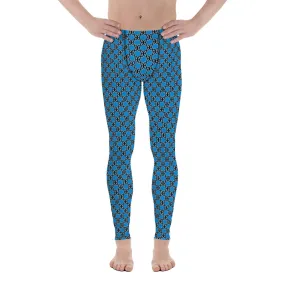 Men's Leggings Aqua Chain