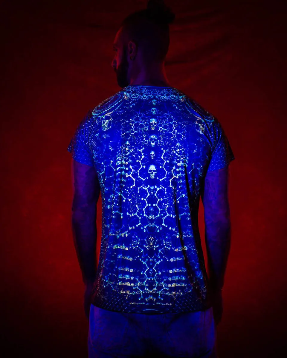 Mens Rave Shirt | Psy Clothing | Sacred Geomery Shirt | Fractal Shirt | Biochem 2.0 (TS)